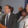 <p>Bridgeport Mayor Joe Ganim, second from left, and Police Chief AJ Perez will hold a press conference Thursday evening to discuss recent violence in the city.</p>