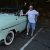 Wally Anderson of Southington, stands beside his 1950 Chevy.