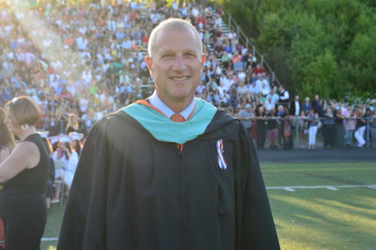 Mayor Mark A. Lauretti attends another Shelton High graduation.