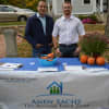 Real estate agent Andy Sachs and the Around Town Team are set up at the Passport to Sandy Hook event.