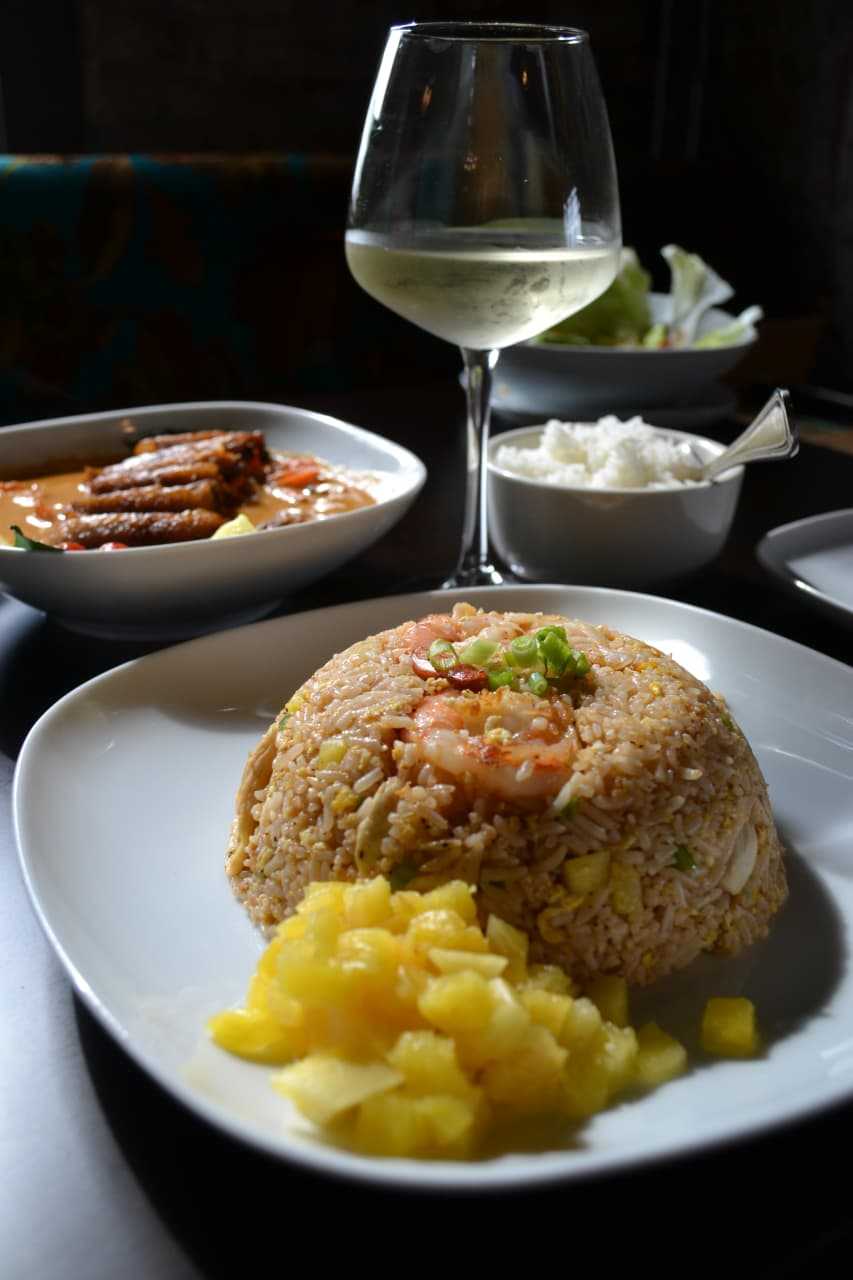 Pineapple Rice at Sambal Thai and Malyasian in Irvington.