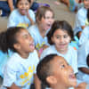 Children enjoy themselves at the annual OPUS Campership Picnic at the Community Center of St. Luke’s parish in Darien.