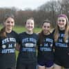Panthers captains (from L): Nicole Yannuzzi, Katie Fraioli, Rosella Salanitro and Jackie DeCicco.