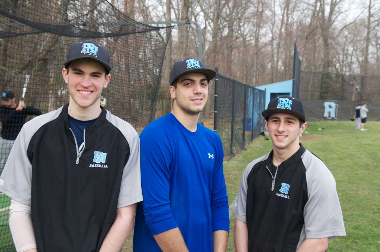 Panthers captains (from L): Ben Weinstock, Frank Capparelli and Chris Colengelo.