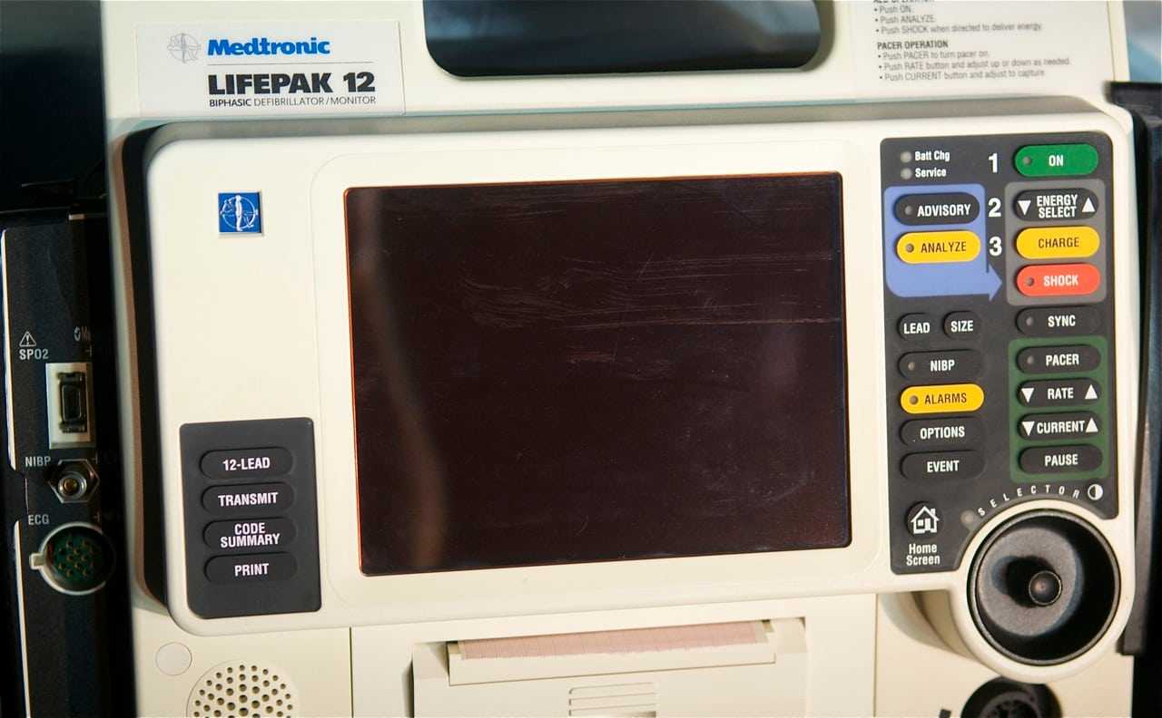 One of the new EKG units being used by the Lewisboro Volunteer Ambulance Corp.