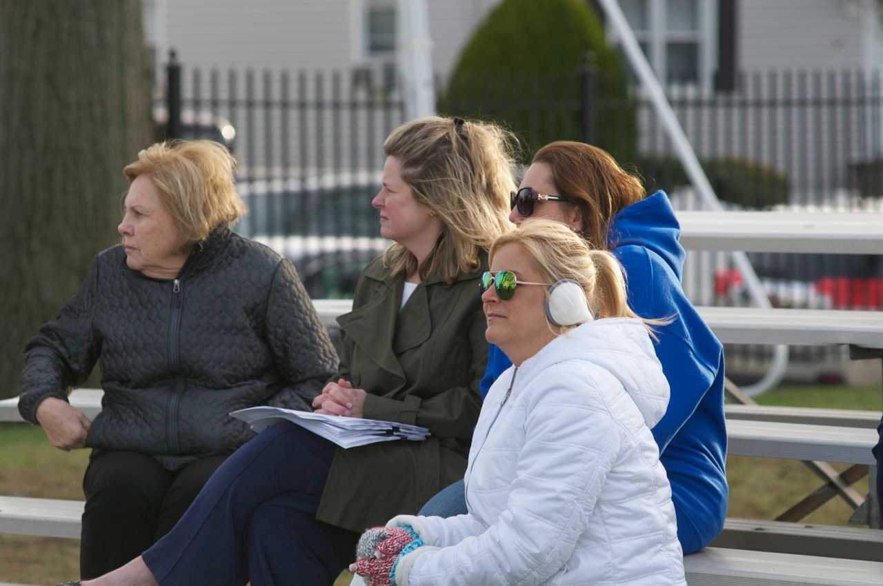 Spectators take in the action at Port Chester.