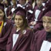 Ossining High School held its annual commencement ceremony Saturday at Pace University, with a big crowd filling the school's Health & Fitness Center on on a hot, sunny afternoon.