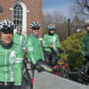 Team 26 members get ready to hit the road Saturday morning.