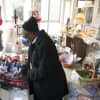 A customer looks at items for sale at Costello's Guest House. 