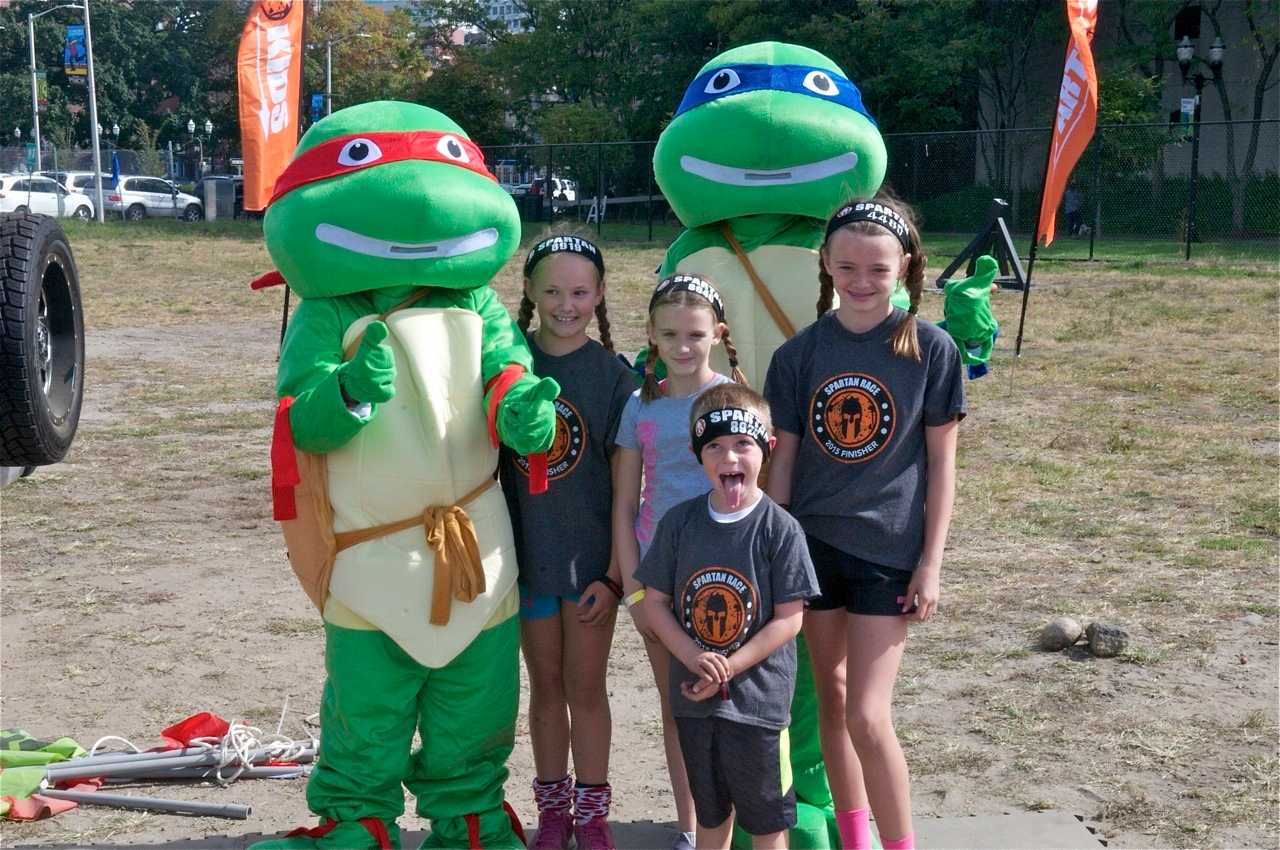 Mill River Park was the site of the Spartan Kids Race Saturday, as kids of all ages and their families and friends came out for the fun. 