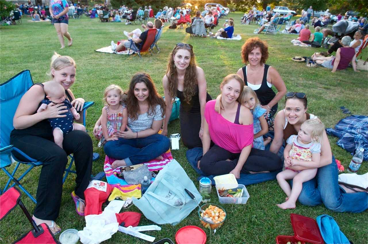 Music in the Parks drew a big crowd Wednesday night at Vanderbilt Mansion, where families and friends enjoyed the music of Big Band Sound.