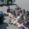 Kids from the Side by Side School get a visit from EMS responders as part of EMS Services Week.