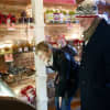 Customers check out the choices at Oliver Kita Chocolates in Rhinebeck.