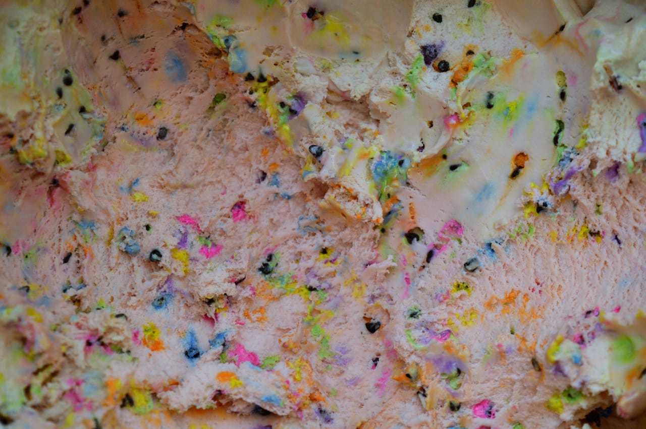 Handmade, hand-packed cotton candy ice cream from Pennsylvania Dutch Country is sold at the Whistle Stop in Waldwick. The staff drives hours to get it.
