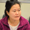 Agnes Chung of China listens intently to an exchange in class.