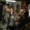 Larry Pozner receiving the "Hollywood treatment" before his segment on "60 Minutes."