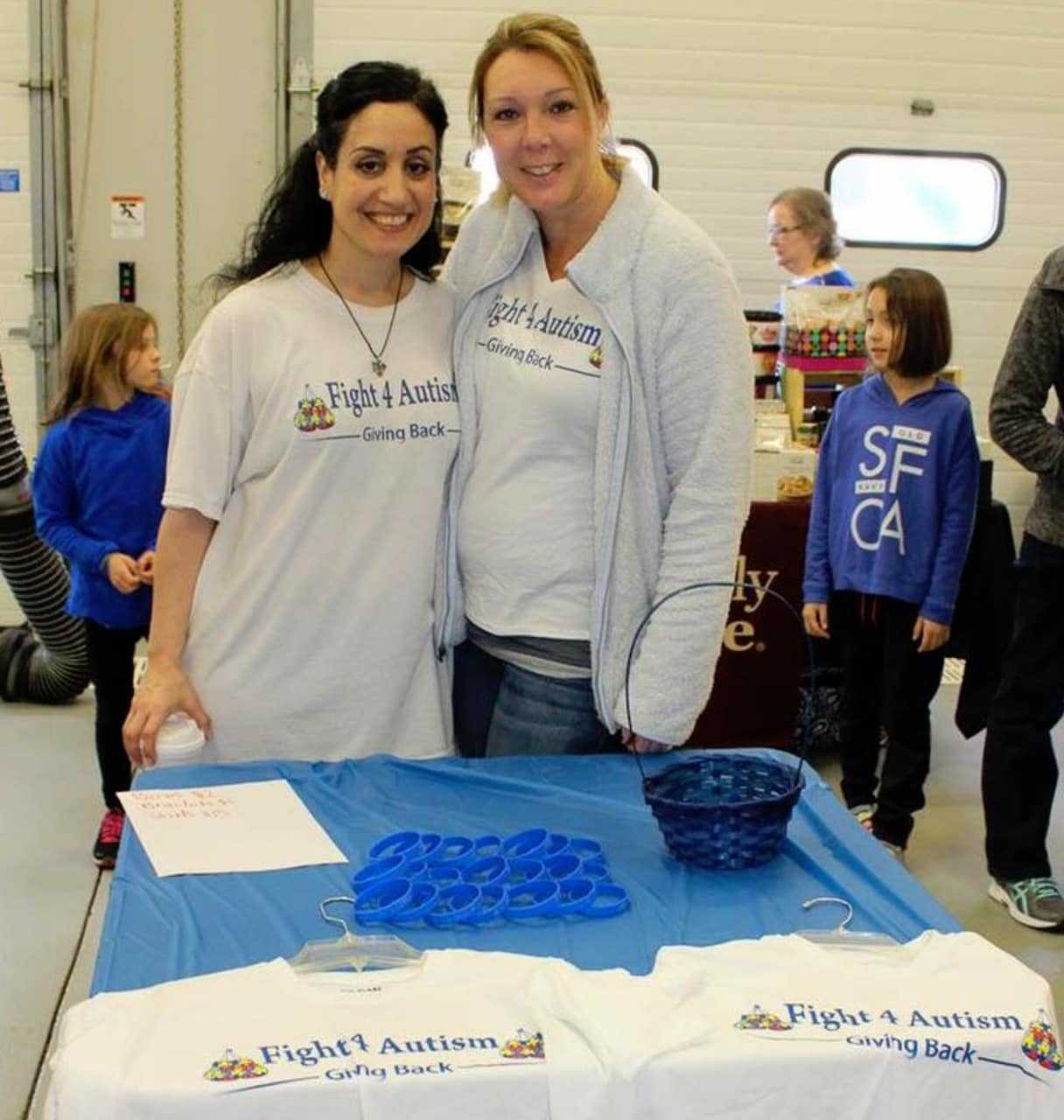 <p>Johanna Burke (left) created Fight4Autism with Lori Fiordilino in July 2014</p>