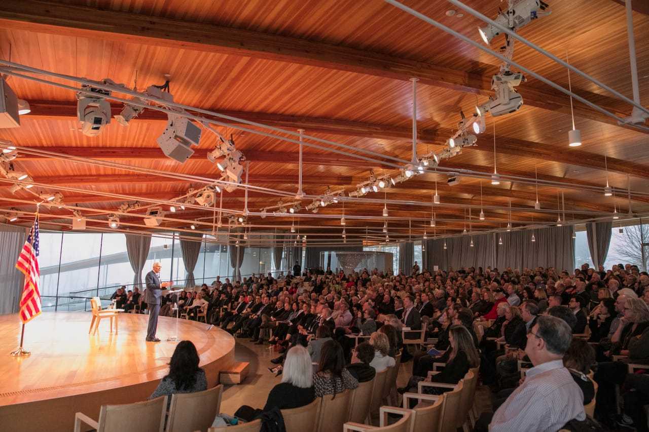 More than 600 people turned out for a talk about human trafficking and retired Gen. Wesley Clark's new book: "Don't Wait for the Next War."