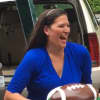 Ossining dessert maker Gina Paterno Gray, shown with a football cake, recently got the change to participate in the Food Network show, "Chopped: Tailgate Greats."