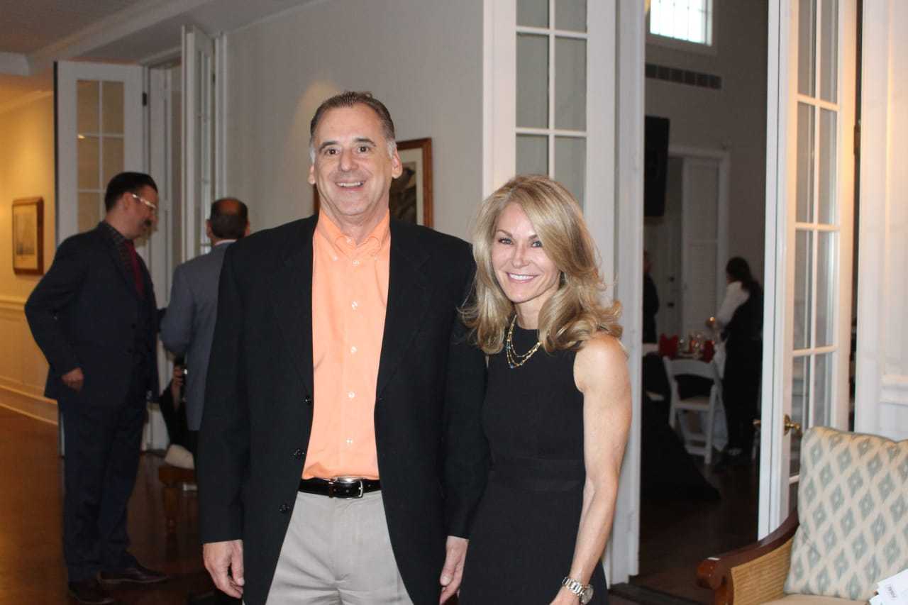 Rye YMCA Executive Director Gregg Howells with Maureen Gomez of Rye who was honored with the YMCA’s Community Service Award. Gomez also is board president of the Carver Center in Port Chester.