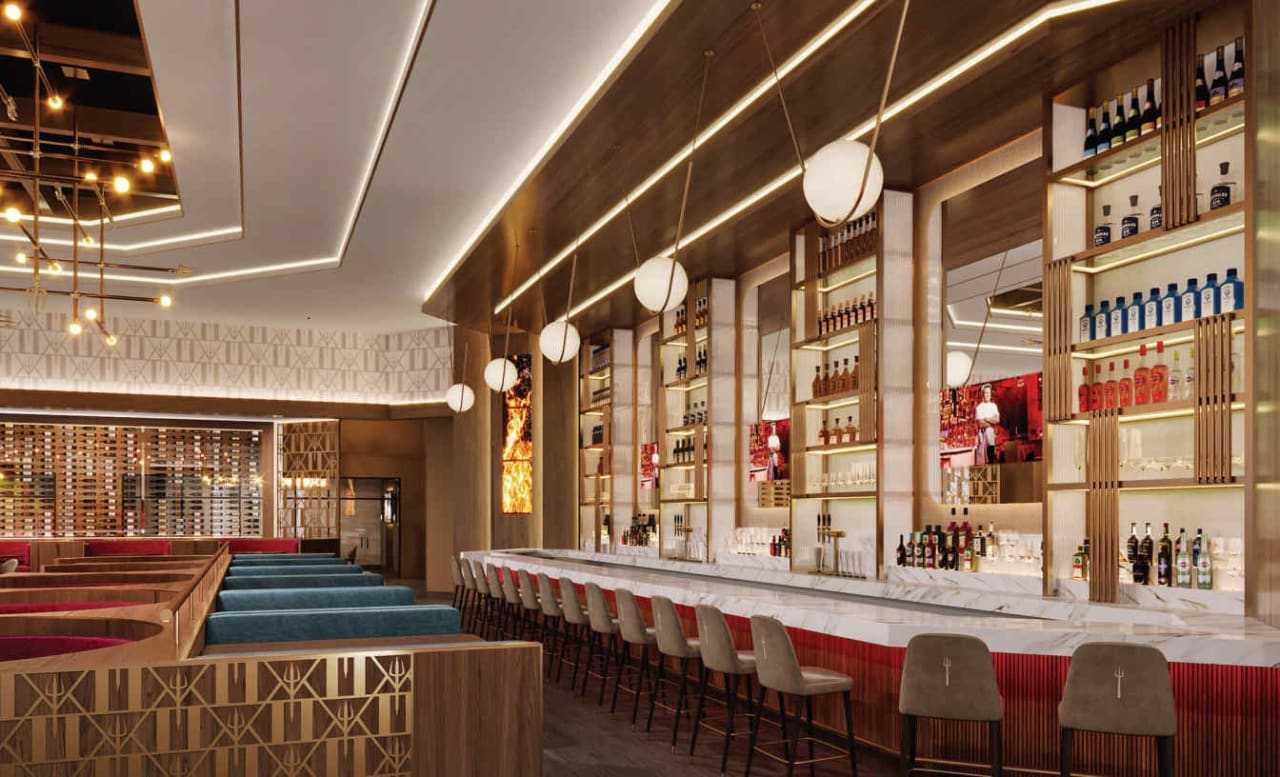 Hell's Kitchen will feature a chef's counter inside the dining area