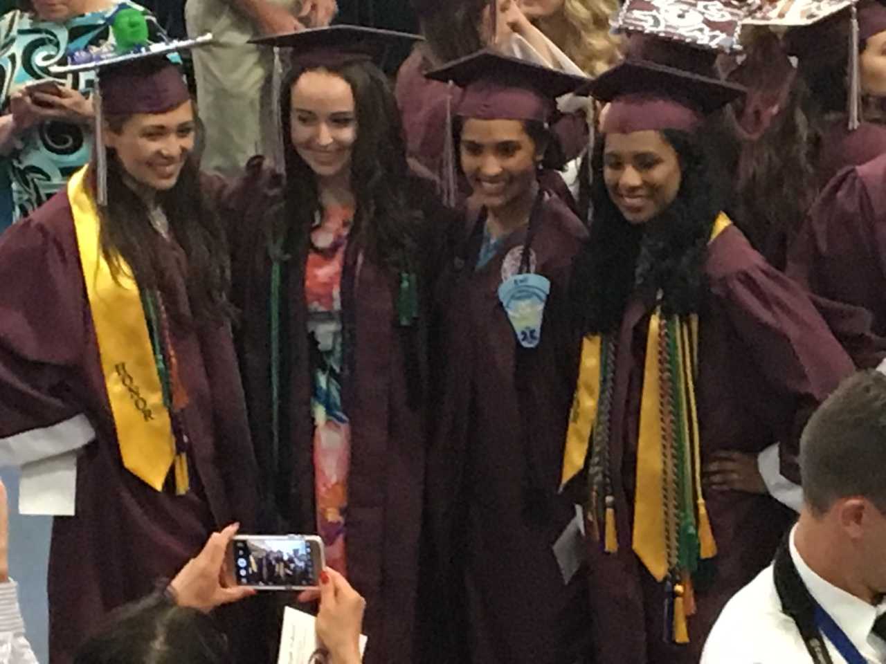 Bethel students graduate from high school.