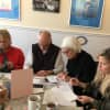 Postcard writing at The Voracious Reader in Larchmont. The event will now be held the last Friday of the month from 10 a.m. to 4 p.m.