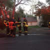 A two-alarm fire breaks out at 43 Stadley Rough Road on Tuesday evening.