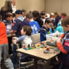 Kids check out the Legos at the Ringwood Library Thursday, Jan. 14.