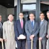 Philip Wharton (RXR), Earle S. Altman (ABS Partners Real Estate), Scott Rechler (RXR), Seth Pinksy (RXR), New Rochelle Mayor Noam Bramson and City Manager Chuck Strome III at the groundbreaking.