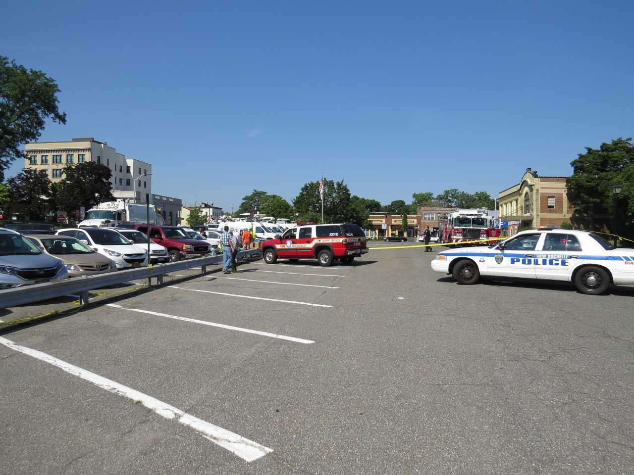 The City Hall parking lot was loaded with family members and well wishers in New Rochelle.