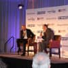 Derek Jeter spoke with Emmy winner Jeremy Schaap in front of a capacity crowd about his career and leadership at the Business Council of Westchester's Leadership Speaker Series.