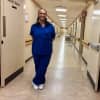 Myrtis Moore, 54 of Hackensack, works at Holy Name Medical Center in Teaneck.