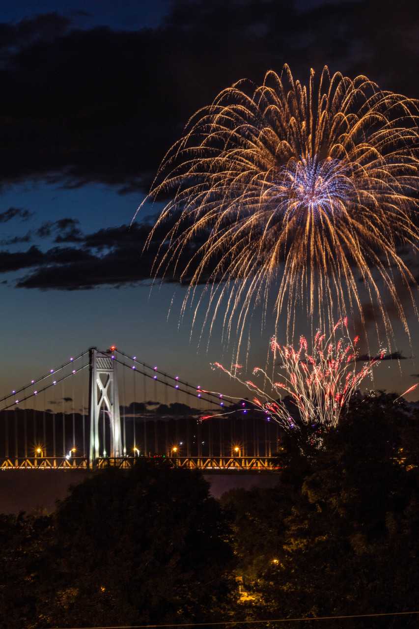 Fireworks in Poughkeepsie.