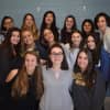 Lisa Pellegrino poses with Byram Hills High School seniors recognized by the Hudson Valley Affiliate of the National Center for Women & Information Technology.