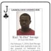 Karl Savage is one of several Norwalk murder victims included on a new cold case playing card set issued to Connecticut inmates.