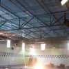 The drop ceiling has been removed from the pool at the New Rochelle YMCA.
