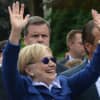 Hillary Clinton, pictured at the town of New Castle's 2016 Memorial Day parade.