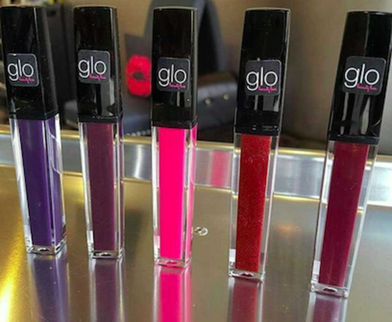 Lipsticks at Glo Beauty Bar in Mamaroneck.