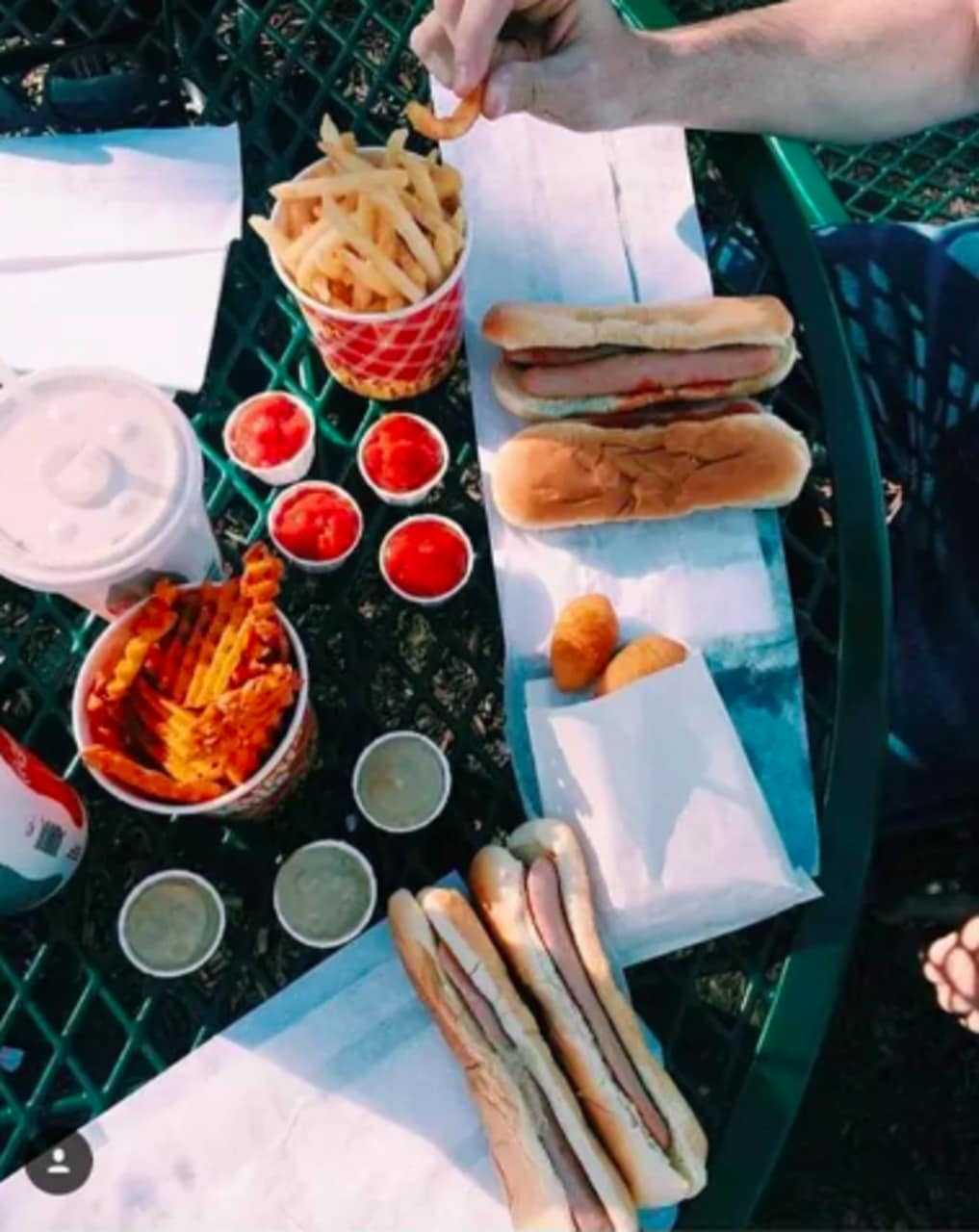 A hot dog feast at Walter's in Mamaroneck.