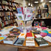 The Valentine's Day display of books at Byrd's Books in Bethel.