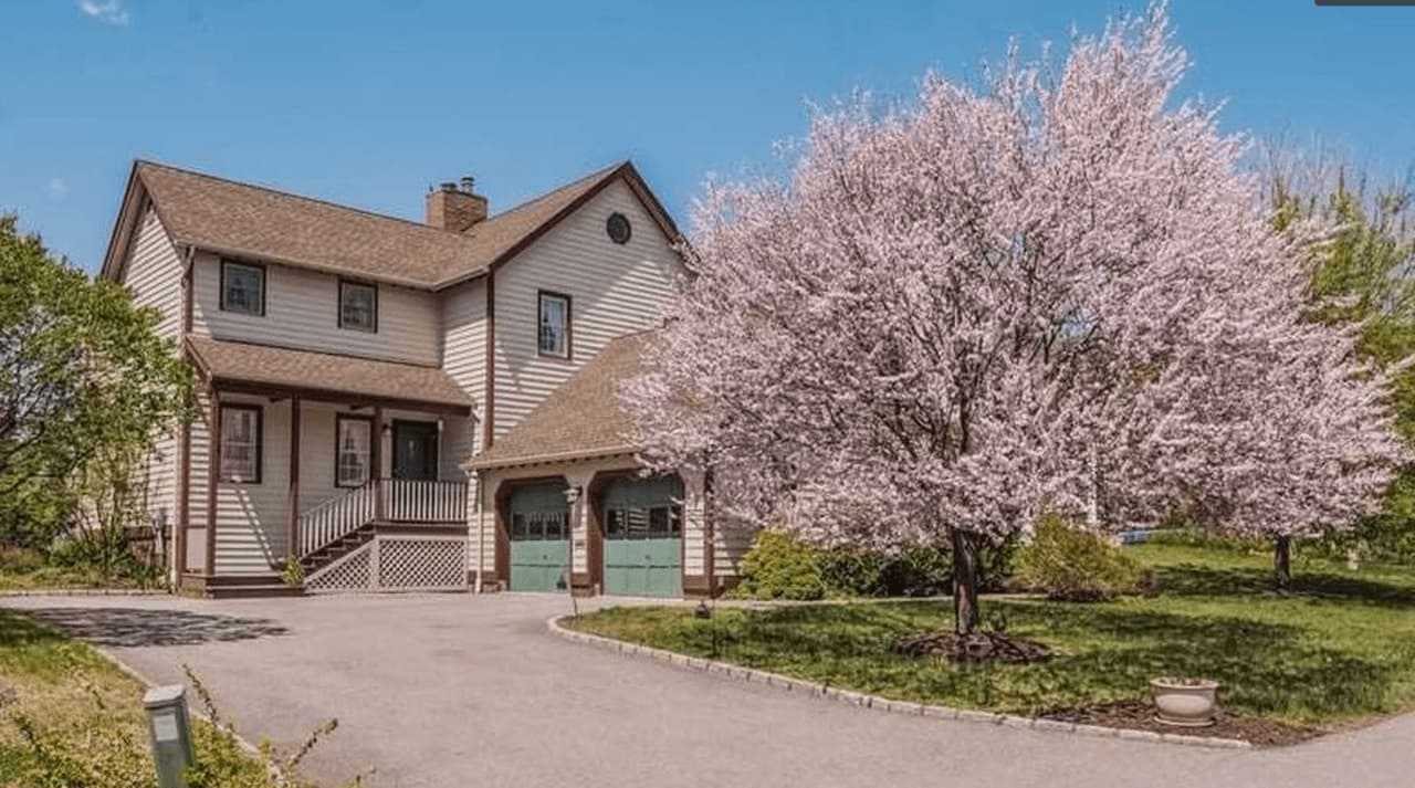 This Cold Springs home offers stunning views of the mountains.