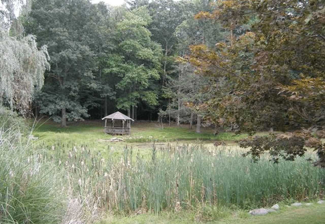A view of the grounds of the former Gucci estate for sale in Yorktown.