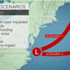 A look at the two scenarios for Monday's potential Nor'easter.