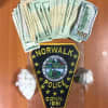 <p>Cash and cocaine seized during a drug dealing arrest on Thursday by Norwalk police with assistance from Darien&#x27;s K-9 unit.</p>