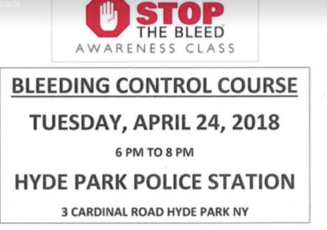Hyde Park Police are hosting free life-saving "STOP the Bleed" training on April 24.