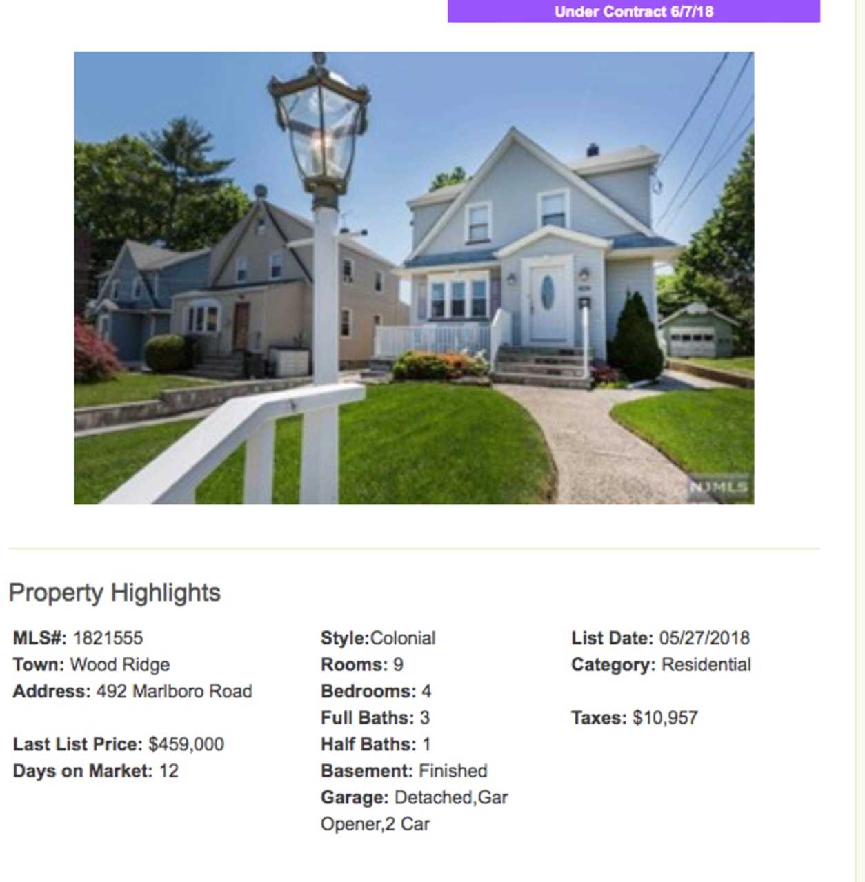 Wood-Ridge listing.