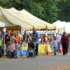 People line up at the food tents during a past Peekskill Rotary Horse Show and Country Fair. The 48th annual fair is this weekend, Sept. 29-30 at Blue Mountain Reservation.