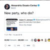 "New party, who dis?' wrote Alexandria Ocasio-Cortez after retweeted Joe Lieberman's comment about her in which he said: "I certainly hope she’s not the future and I don’t believe she is,"