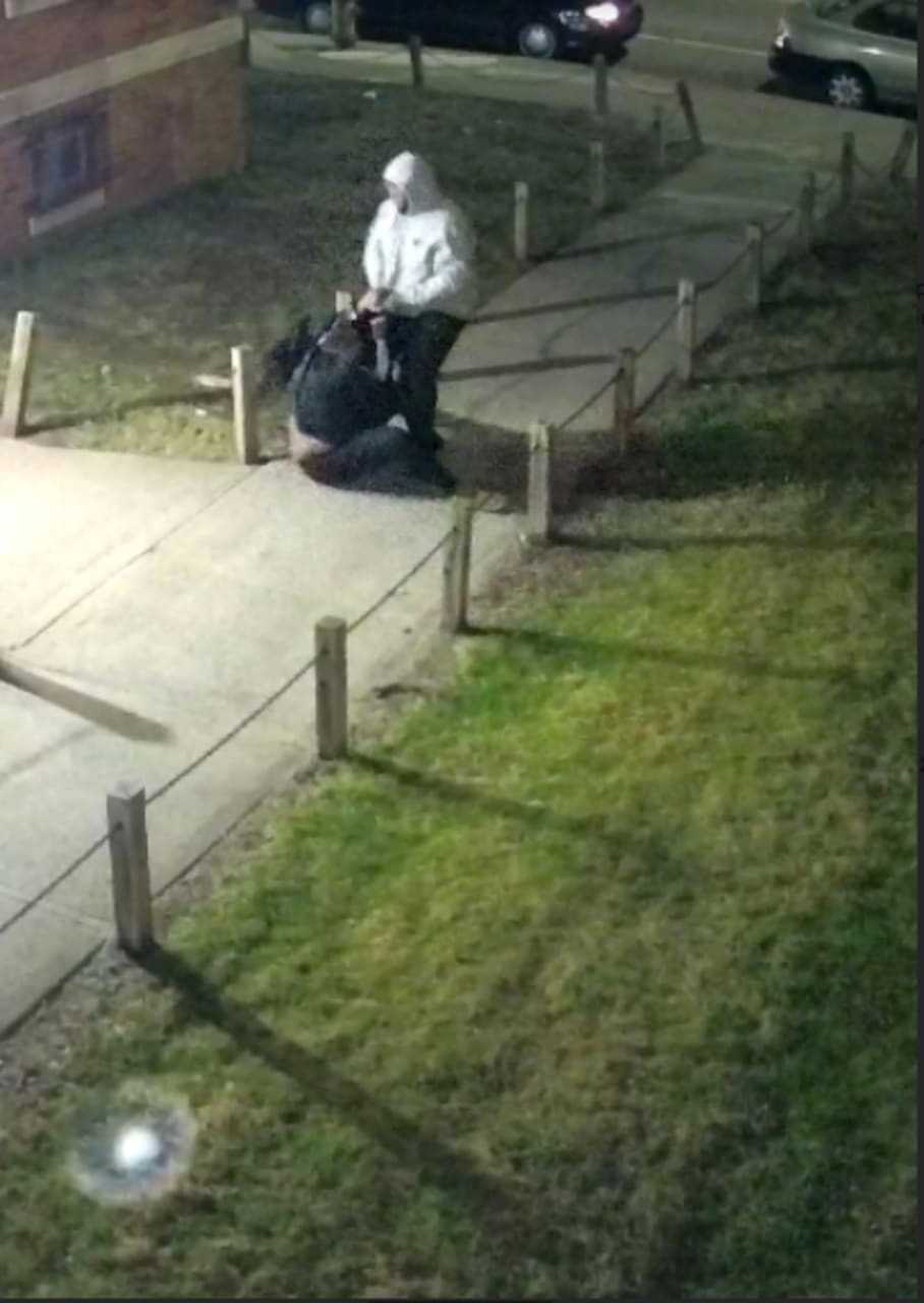 Police enlist the public's help in identifying victim and suspect depicted here
